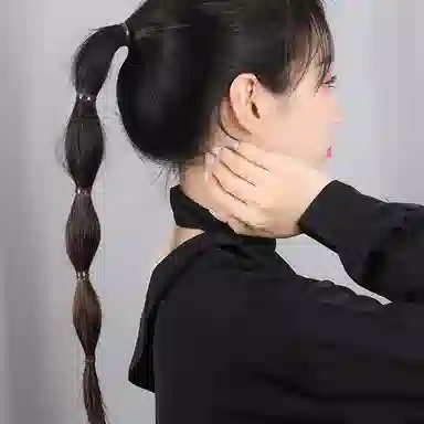 左欧 橡皮筋扎头发黑色小皮筋一次性高弹力儿童 发圈 女款