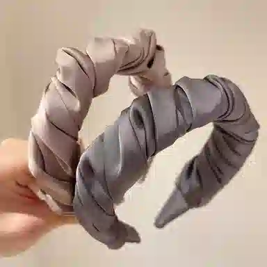 左欧 气质丝滑褶皱 缎面 发箍 女款