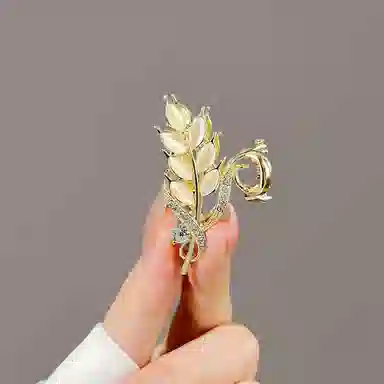 左欧 后脑勺带钻头发小夹子发量少半扎 发夹 女款