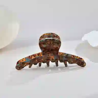 左欧 精致复古时尚高档抓夹女简约后脑勺公主头发抓马尾抓夹气质鲨鱼夹发卡头饰 发夹 女款