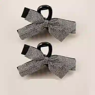 左欧 蝴蝶结后脑勺高级感 亚克力 发夹 女款