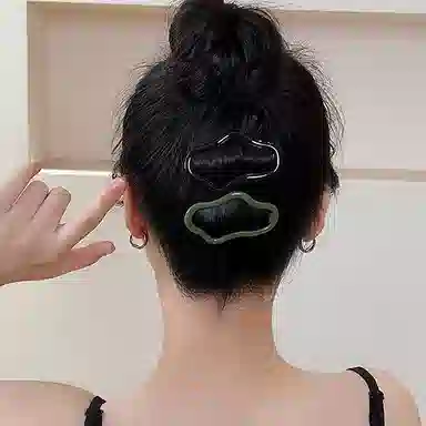 左欧 彩色十件套可爱云朵碎 碎发整理后脑勺 发夹 女款