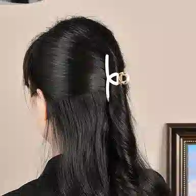 左欧 发量少 后脑勺盘发 高级感鲨鱼夹 发夹 女款