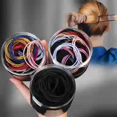 左欧 皮筋高弹力耐用彩色扎头发头绳 头饰发饰不伤发新款高端发圈 发绳 女款
