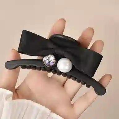 左欧 蝴蝶结抓夹中号后脑勺鲨鱼夹 发夹 女款