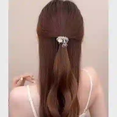 左欧 两用带钻串珠高颜值超好看的樱桃 亚克力 发圈 女款