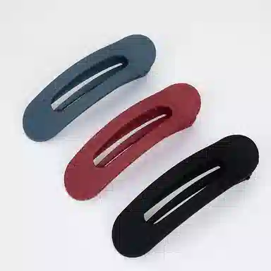 左欧 刘海大号无痕头大卡子一字夹鸭嘴夹洗脸侧边 发夹 女款