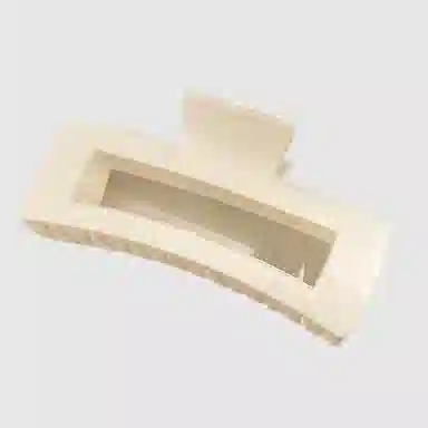 左欧 超大号纯色抓夹后脑勺方形鲨鱼夹 发夹 女款