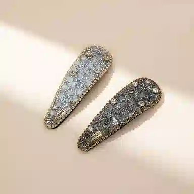 左欧 高端侧边刘海碎夹 布艺 发夹 女款