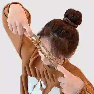 左欧 高马尾 扎头发 橡皮筋 加粗 加厚宽 高弹力 新款 发绳 女款