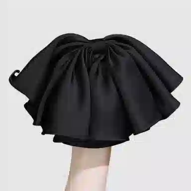 左欧 头盘发气质大顶夹一字夹蝴蝶结发头饰后脑勺 发夹 女款