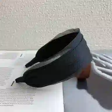 左欧 夏天宽边肌理纱质感气质压发 透气碎发 发箍 女款