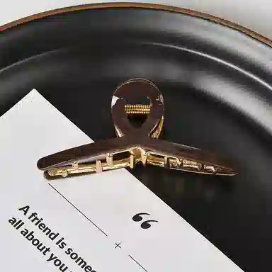 左欧 发量少 后脑勺盘发 高级感鲨鱼夹 发夹 女款