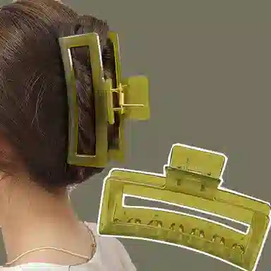 左欧 发量多方形厚头发后脑勺盘 发夹 女款