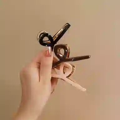 左欧 发量少 后脑勺盘发 高级感鲨鱼夹 发夹 女款