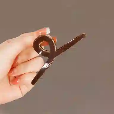 左欧 发量少 后脑勺盘发 高级感鲨鱼夹 发夹 女款