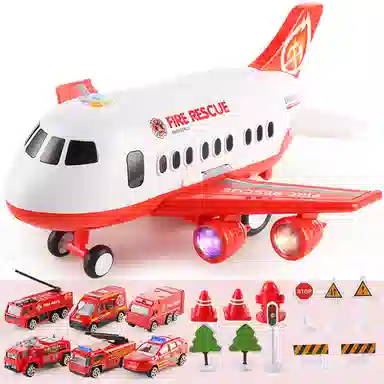 乐乐鱼 飞机移动总部 模型 早教益智玩具