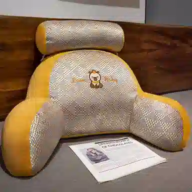 乐乐鱼 座椅靠垫 趴枕透气 玩偶周边