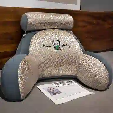 乐乐鱼 座椅靠垫 趴枕透气 玩偶周边