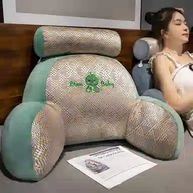 乐乐鱼 座椅靠垫 趴枕透气 玩偶周边