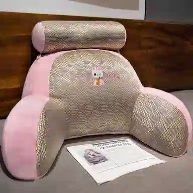 乐乐鱼 座椅靠垫 趴枕透气 玩偶周边