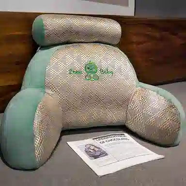 乐乐鱼 座椅靠垫 趴枕透气 玩偶周边