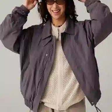 Lanqi Autumn Curved Sleeve Workwear Jacket