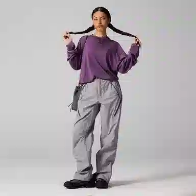 Lanqi Highland Reflective Print Antibacterial COOLMAX Merino Wool Base Layer Long Sleeve Tee Unisex