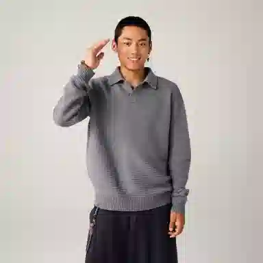 Lanqi Wool Polo Knit Sweater