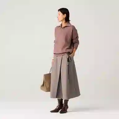 Lanqi Wool Polo Knit Sweater