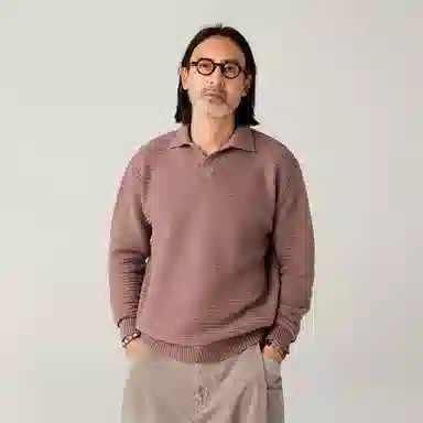 Lanqi Wool Polo Knit Sweater