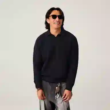 Lanqi Wool Polo Knit Sweater