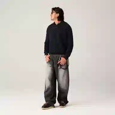 Lanqi Wool Polo Knit Sweater