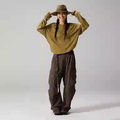 Lanqi Highland Reflective Print Antibacterial COOLMAX Merino Wool Base Layer Long Sleeve Tee Unisex