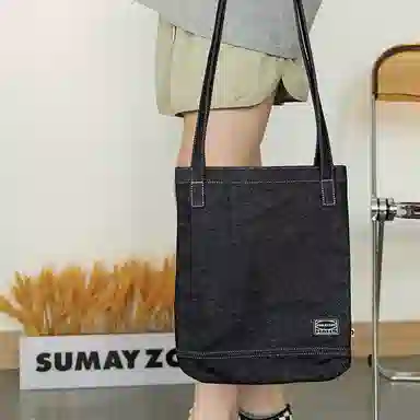 SUMAYZOY Classic Denim Shoulder Bag