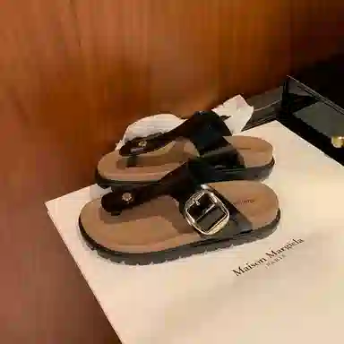 瓦里布 夏季搭扣休闲夹脚 防臭防滑人字拖鞋 女款