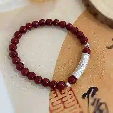 亲喜 百福新中式古风优雅小清新吉祥如意 朱砂 手串 女款