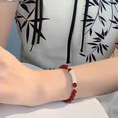 亲喜 百福新中式古风优雅小清新吉祥如意 朱砂 手串 女款