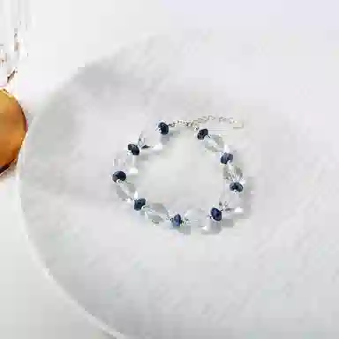 亲喜 温柔透明串珠复古精致森系清冷感白月光小众 优雅精致中国风中式 水晶 手串 女款