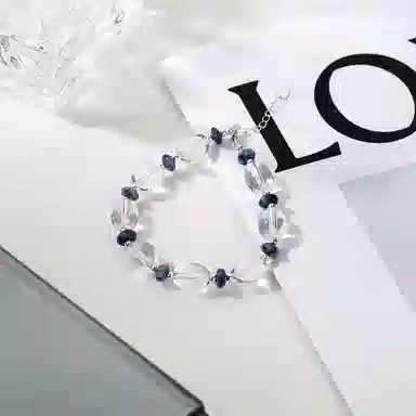 亲喜 温柔透明串珠复古精致森系清冷感白月光小众 优雅精致中国风中式 水晶 手串 女款