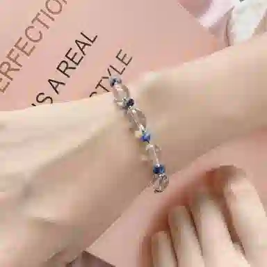 亲喜 温柔透明串珠复古精致森系清冷感白月光小众 优雅精致中国风中式 水晶 手串 女款