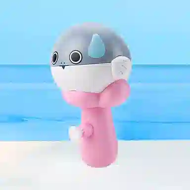 乐吉儿 卡皮巴拉水枪 卡通海豹沙滩按压式呲水 枪型玩具