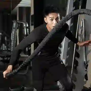 匹克 加绒高弹纯色运动训练舒适透气健身衣 男女同款 黑色