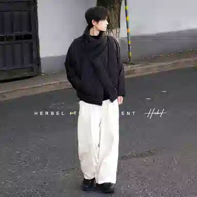 HERBEL Irregular Design Down Jacket