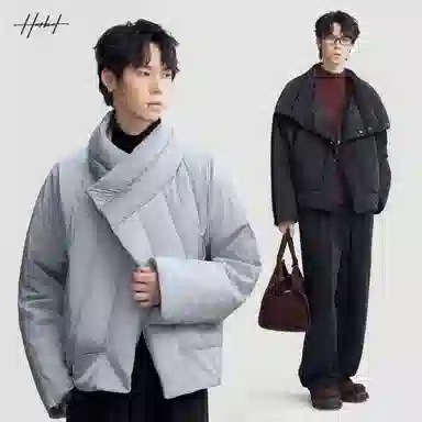 HERBEL Irregular Design Down Jacket