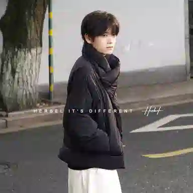 HERBEL Irregular Design Down Jacket