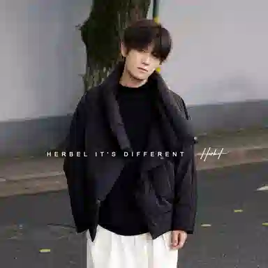 HERBEL Irregular Design Down Jacket