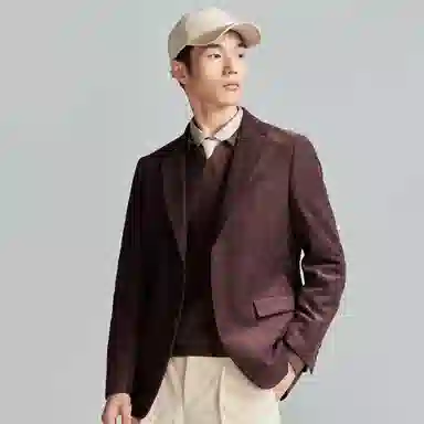 SAINT ANGELO Sporty Knit Check Blazer