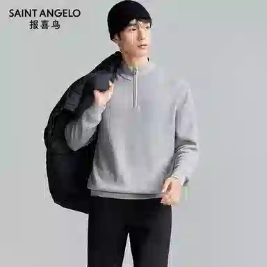 SAINT ANGELO Trendy Half Turtleneck Sweater