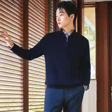 SAINT ANGELO Trendy Half Turtleneck Sweater